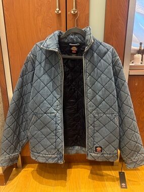 Dickies x SUPREME Quilted Light Blue Denim Bomber Jacket